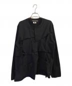 COMME des GARCONS HOMME PLUSコムデギャルソンオムプリュス）の古着「デザインニット」｜ブラック