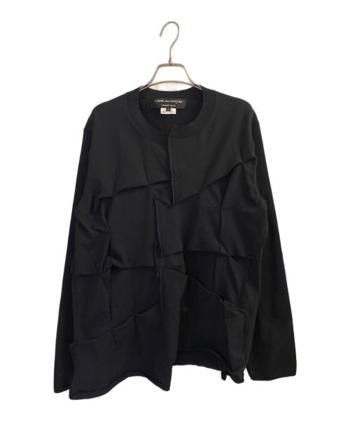 COMME des GARCONS HOMME PLUS（コムデギャルソンオムプリュス）COMME des GARCONS HOMME PLUS (コムデギャルソンオムプリュス) デザインニット ブラック サイズ:Mの古着・服飾アイテム
