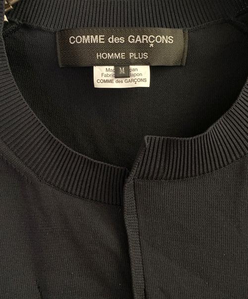 COMME des GARCONS HOMME PLUS（コムデギャルソンオムプリュス）COMME des GARCONS HOMME PLUS (コムデギャルソンオムプリュス) デザインニット ブラック サイズ:Mの古着・服飾アイテム
