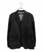 COMME des GARCONS HOMMEコムデギャルソン オム）の古着「綿ブロード 3Bジャケット」｜ブラック