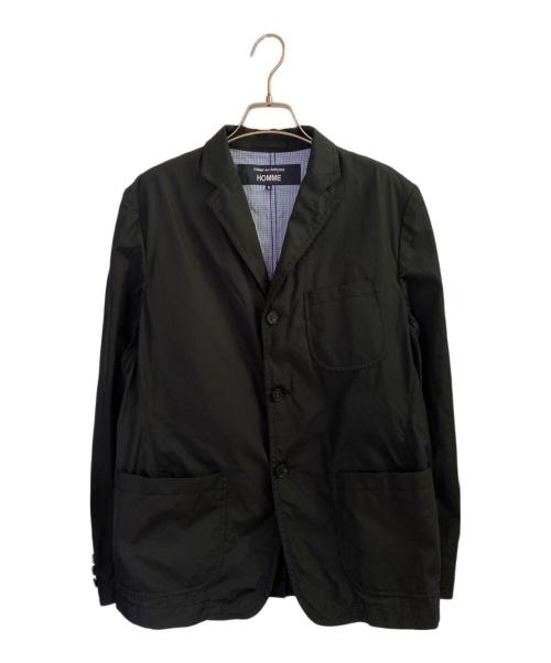 COMME des GARCONS HOMME（コムデギャルソン オム）COMME des GARCONS HOMME (コムデギャルソン オム) 綿ブロード 3Bジャケット ブラック サイズ:Sの古着・服飾アイテム