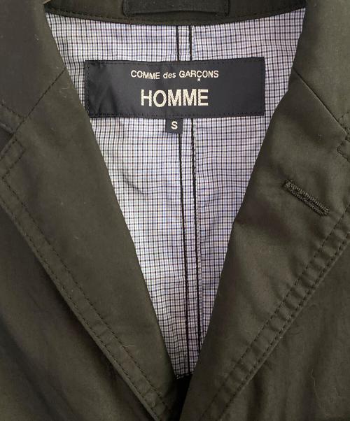 COMME des GARCONS HOMME（コムデギャルソン オム）COMME des GARCONS HOMME (コムデギャルソン オム) 綿ブロード 3Bジャケット ブラック サイズ:Sの古着・服飾アイテム