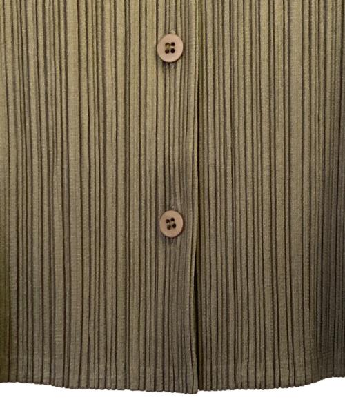 PLEATS PLEASE（プリーツプリーズ）PLEATS PLEASE (プリーツプリーズ) 半袖ブラウス カーキ サイズ:3の古着・服飾アイテム