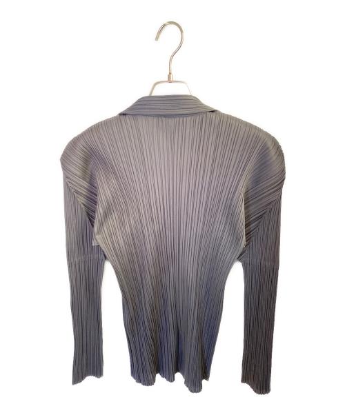 PLEATS PLEASE（プリーツプリーズ）PLEATS PLEASE (プリーツプリーズ) プリーツ長袖シャツ グレー サイズ:3の古着・服飾アイテム