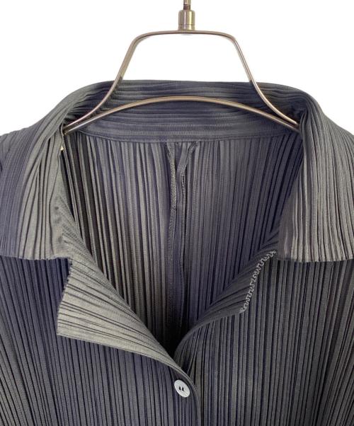 PLEATS PLEASE（プリーツプリーズ）PLEATS PLEASE (プリーツプリーズ) プリーツ長袖シャツ グレー サイズ:3の古着・服飾アイテム