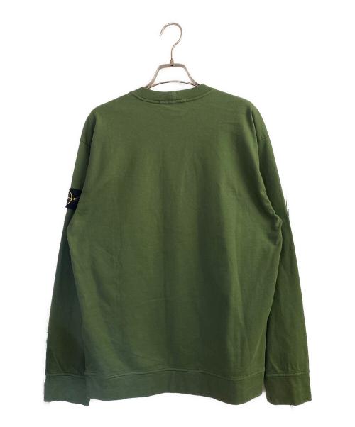 STONE ISLAND（ストーンアイランド）STONE ISLAND (ストーンアイランド) コンパスパッチ長袖カットソー グリーン サイズ:Sの古着・服飾アイテム