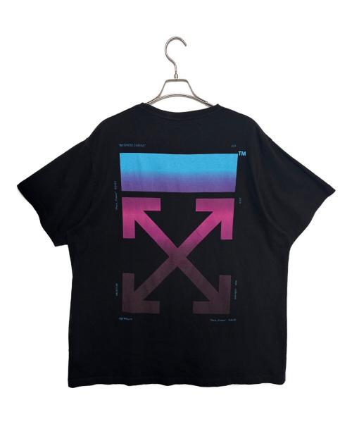 OFFWHITE（オフホワイト）OFFWHITE (オフホワイト) グラデーションアロープリント半袖Tシャツ ブラック サイズ:Mの古着・服飾アイテム