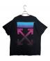 OFFWHITE (オフホワイト) グラデーションアロープリント半袖Tシャツ ブラック サイズ:M：20000円