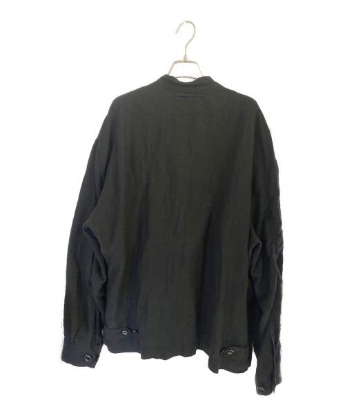 The shepherd UNDERCOVER（ザシェパード アンダーカバー）The shepherd UNDERCOVER (ザシェパード アンダーカバー) リネンジップアップチャイナジャケット ブラック サイズ:4の古着・服飾アイテム