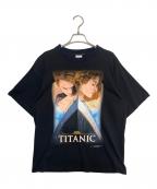 90s TITANIC Movie T-shirtタイタニック ムービー ティーシャツ）の古着「90s TITANIC Movie T-shirt」｜ブラック