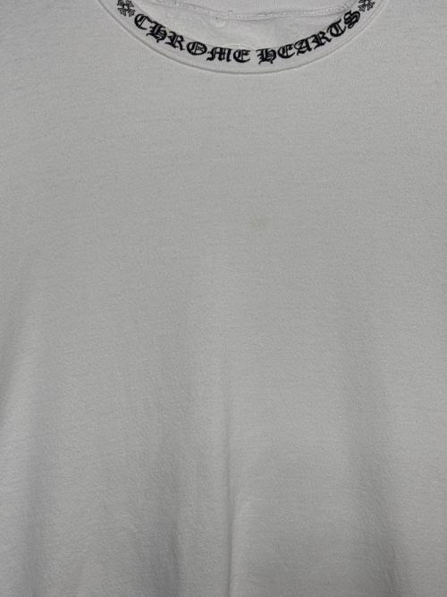 CHROME HEARTS（クロムハーツ）CHROME HEARTS (クロムハーツ) SWTSHRT PLVR NECK LOGO ホワイト サイズ:Sの古着・服飾アイテム