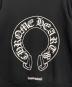 中古・古着 CHROME HEARTS (クロムハーツ) L/S SWEATSHIRT Horseshoe ブラック サイズ:S：170000円