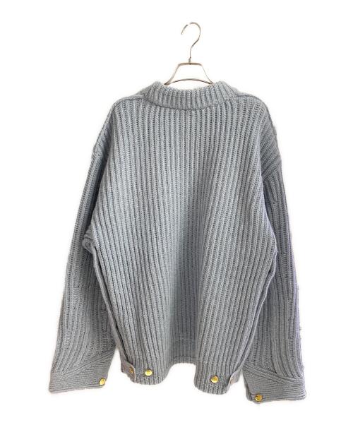 sacai（サカイ）sacai (サカイ) CarHartt (カーハート)  Knit Pullover Detroi スカイブルー サイズ:4の古着・服飾アイテム