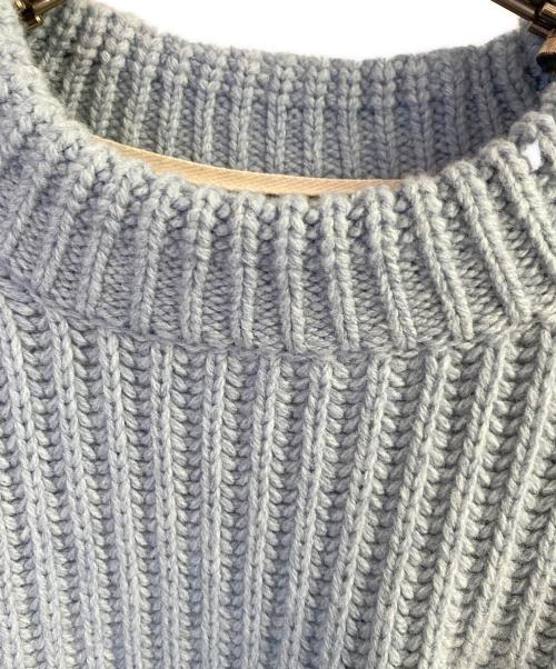 sacai（サカイ）sacai (サカイ) CarHartt (カーハート)  Knit Pullover Detroi スカイブルー サイズ:4の古着・服飾アイテム