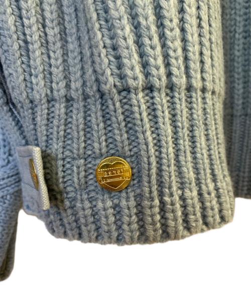 sacai（サカイ）sacai (サカイ) CarHartt (カーハート)  Knit Pullover Detroi スカイブルー サイズ:4の古着・服飾アイテム