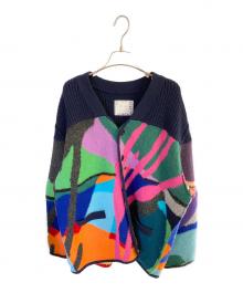 sacai×KAWS（サカイ×カウズ）の古着「厚手カーディガン」｜マルチカラー