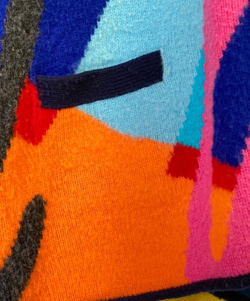 sacai（サカイ）sacai (サカイ) KAWS (カウズ) 厚手カーディガン マルチカラー サイズ:3の古着・服飾アイテム