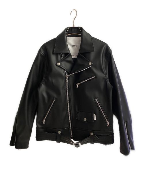 WTAPS（ダブルタップス）WTAPS (ダブルタップス) レザージャケット ブラック サイズ:02の古着・服飾アイテム