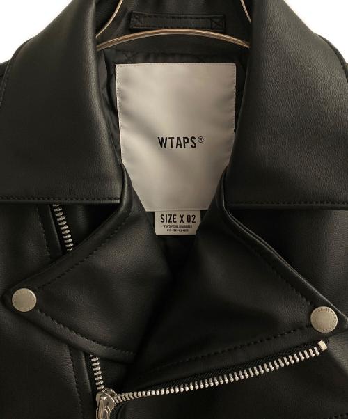 WTAPS（ダブルタップス）WTAPS (ダブルタップス) レザージャケット ブラック サイズ:02の古着・服飾アイテム