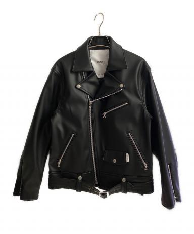 中古・古着通販】WTAPS (ダブルタップス) レザージャケット ブラック