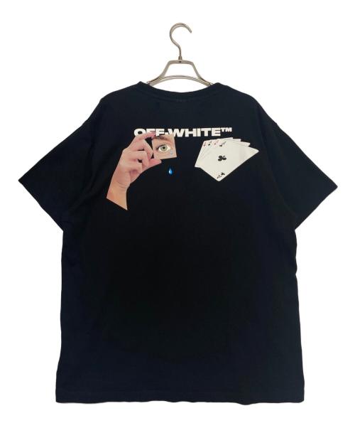 OFFWHITE（オフホワイト）OFFWHITE (オフホワイト) トランプロゴTシャツ ブラック サイズ:XSの古着・服飾アイテム