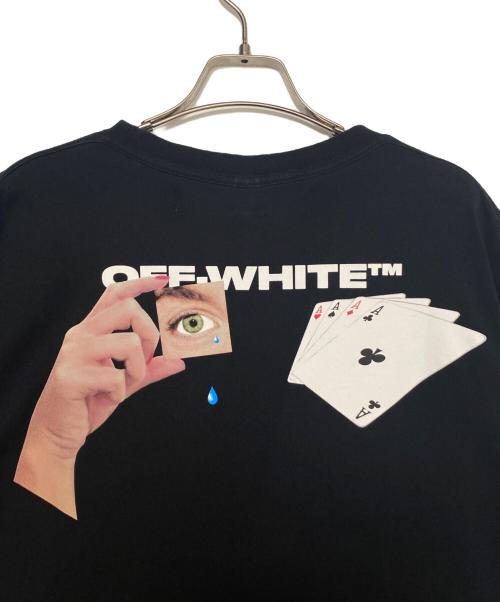 OFFWHITE（オフホワイト）OFFWHITE (オフホワイト) トランプロゴTシャツ ブラック サイズ:XSの古着・服飾アイテム