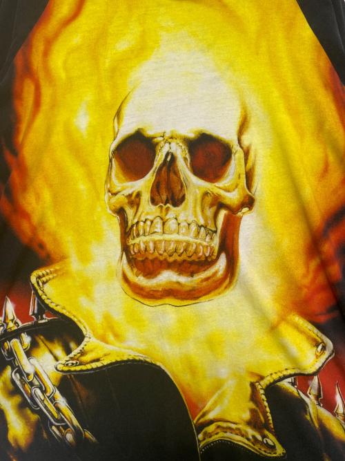 SUPREME（シュプリーム）SUPREME (シュプリーム) Ghost Rider Raglan L/S Top ブラック サイズ:Lの古着・服飾アイテム
