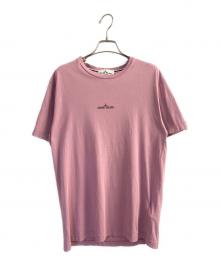 STONE ISLAND（ストーンアイランド）の古着「ロゴ半袖Ｔシャツ」｜ピンク