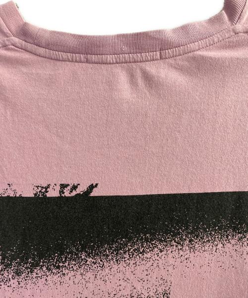 STONE ISLAND（ストーンアイランド）STONE ISLAND (ストーンアイランド) ロゴ半袖Ｔシャツ ピンク サイズ:Mの古着・服飾アイテム