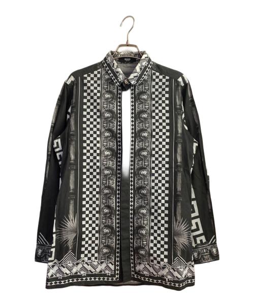 VERSUS VERSACE（ヴェルサス ヴェルサーチェ）VERSUS VERSACE (ヴェルサス ヴェルサーチェ) Ancient Greece silk shirt ブラック サイズ:38の古着・服飾アイテム