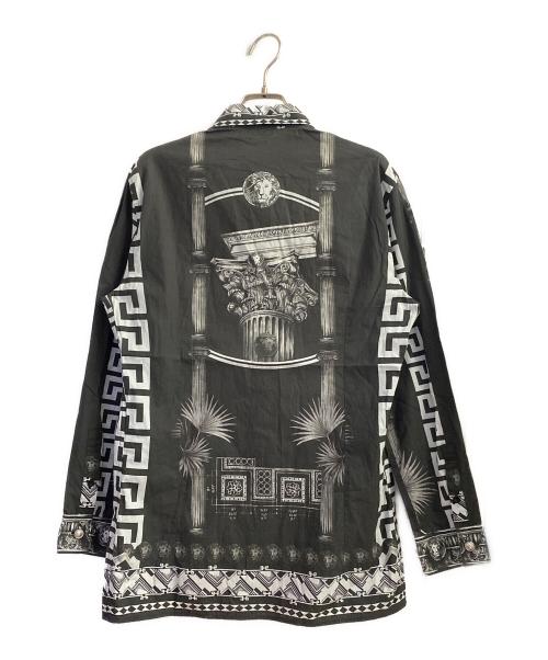 VERSUS VERSACE（ヴェルサス ヴェルサーチェ）VERSUS VERSACE (ヴェルサス ヴェルサーチェ) Ancient Greece silk shirt ブラック サイズ:38の古着・服飾アイテム