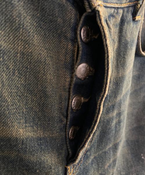 HELMUT LANG（ヘルムートラング）HELMUT LANG (ヘルムートラング) ペンキ加工デニムパンツ インディゴ サイズ:32の古着・服飾アイテム