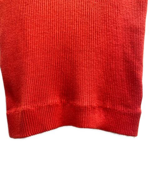 CELINE（セリーヌ）CELINE (セリーヌ) 半袖ニットポロ レッド サイズ:36の古着・服飾アイテム