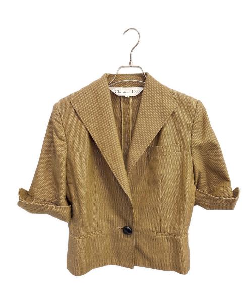 Christian Dior（クリスチャン ディオール）Christian Dior (クリスチャン ディオール) テーラードジャケット カーキ サイズ:Ｍの古着・服飾アイテム