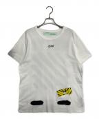 OFFWHITEオフホワイト）の古着「テープロゴTシャツ」｜ホワイト