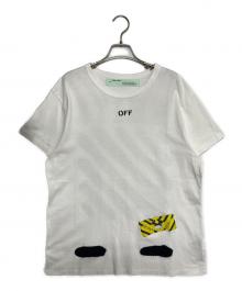 OFFWHITE（オフホワイト）の古着「テープロゴTシャツ」｜ホワイト