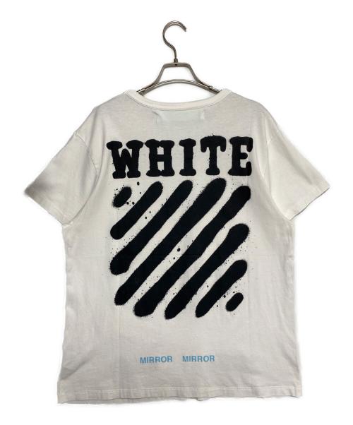 OFFWHITE（オフホワイト）OFFWHITE (オフホワイト) テープロゴTシャツ ホワイト サイズ:Sの古着・服飾アイテム