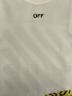 中古・古着 OFFWHITE (オフホワイト) テープロゴTシャツ ホワイト サイズ:S：18000円