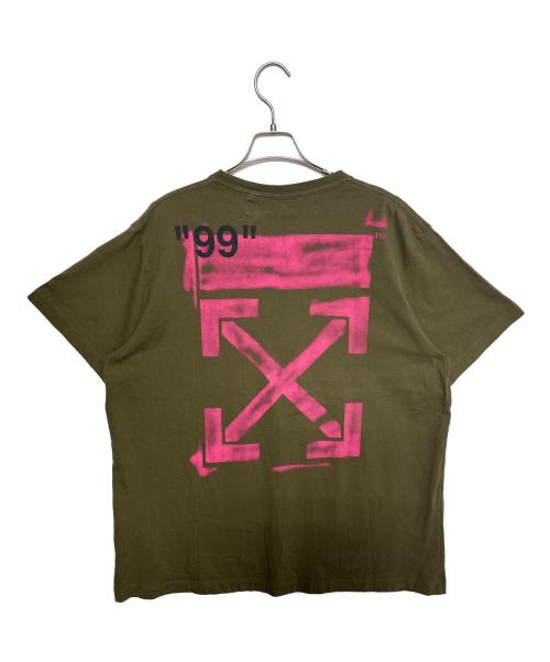 OFFWHITE（オフホワイト）OFFWHITE (オフホワイト) ステンシルTシャツ カーキ サイズ:XSの古着・服飾アイテム