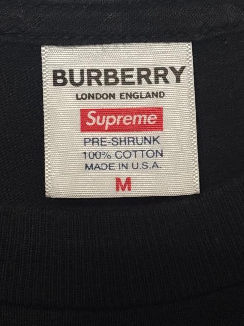 SUPREME（シュプリーム）Supreme (シュプリーム) BURBERRY (バーバリー) Box Logo Tee ブラック サイズ:Mの古着・服飾アイテム