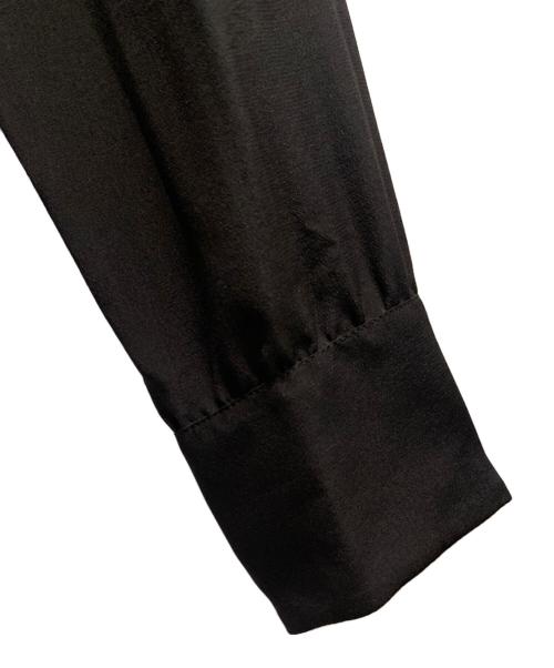 GUCCI（グッチ）GUCCI (グッチ) ブラックシルクシャツ ブラック サイズ:38の古着・服飾アイテム