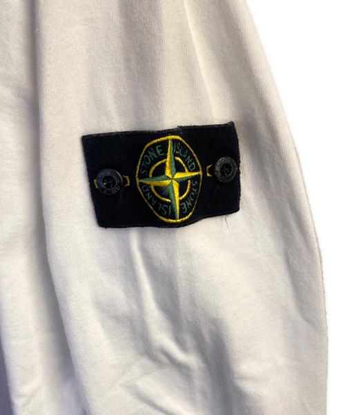 STONE ISLAND（ストーンアイランド）STONE ISLAND (ストーンアイランド) コンパスパッチロングスリーブTシャツ ホワイト サイズ:Lの古着・服飾アイテム