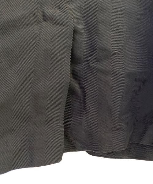 BLACK COMME des GARCONS（ブラックコムデギャルソン）BLACK COMME des GARCONS (ブラックコムデギャルソン) ポリ縮ジップテーラードジャケット ブラック サイズ:XLの古着・服飾アイテム