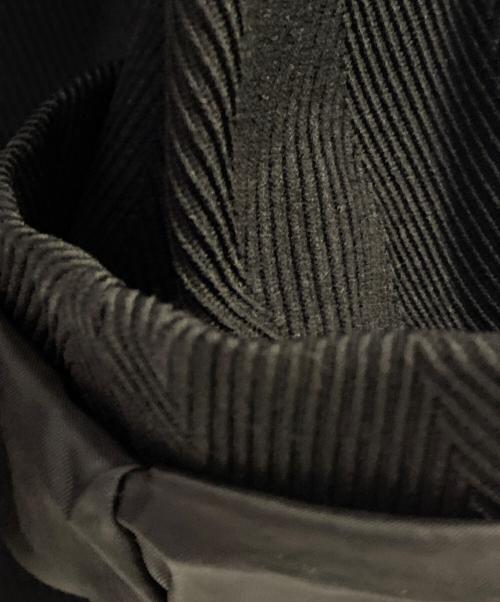 BLACK COMME des GARCONS（ブラックコムデギャルソン）BLACK COMME des GARCONS (ブラックコムデギャルソン) ポリ縮ジップテーラードジャケット ブラック サイズ:XLの古着・服飾アイテム