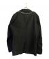 BLACK COMME des GARCONS (ブラックコムデギャルソン) ポリ縮ジップテーラードジャケット ブラック サイズ:XL：90000円