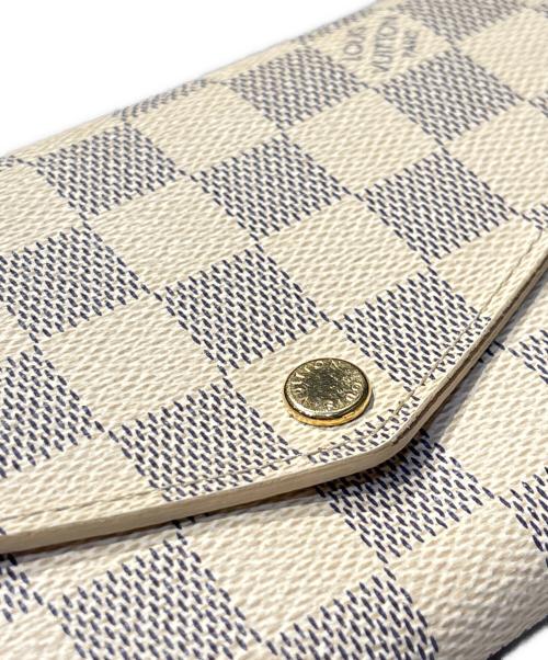 LOUIS VUITTON（ルイ ヴィトン）LOUIS VUITTON (ルイ ヴィトン) ポルトフォイユ サラ ダミエアズール ホワイトの古着・服飾アイテム