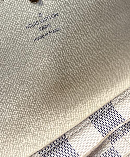 LOUIS VUITTON（ルイ ヴィトン）LOUIS VUITTON (ルイ ヴィトン) ポルトフォイユ サラ ダミエアズール ホワイトの古着・服飾アイテム