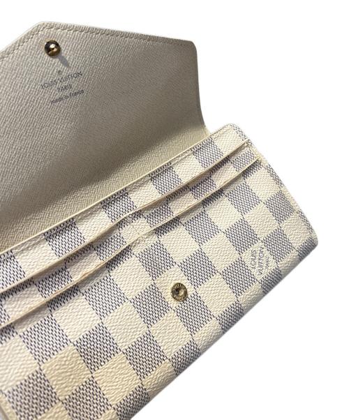 LOUIS VUITTON（ルイ ヴィトン）LOUIS VUITTON (ルイ ヴィトン) ポルトフォイユ サラ ダミエアズール ホワイトの古着・服飾アイテム