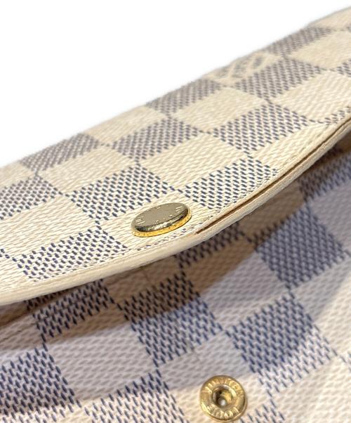LOUIS VUITTON（ルイ ヴィトン）LOUIS VUITTON (ルイ ヴィトン) ポルトフォイユ サラ ダミエアズール ホワイトの古着・服飾アイテム