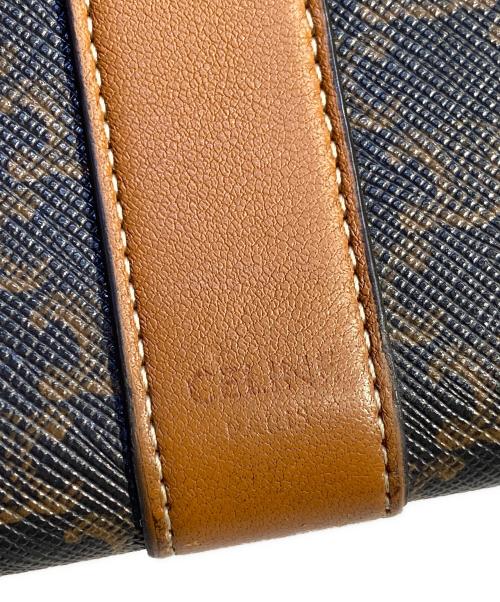 CELINE（セリーヌ）CELINE (セリーヌ) トリオンフ キャンバス ラージフラップウォレット ブラウンの古着・服飾アイテム